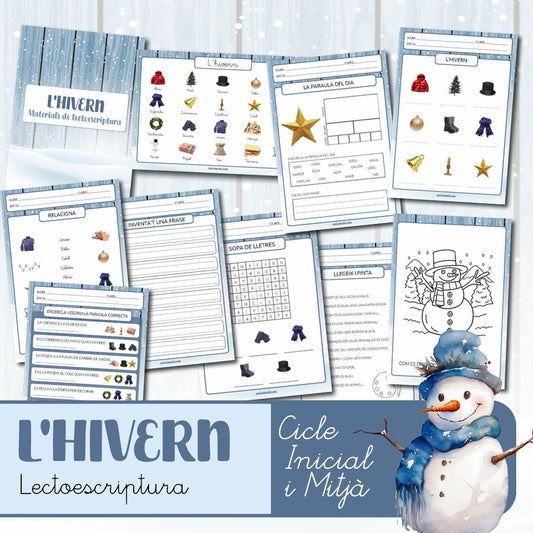 Lectoescriptura: l'hivern