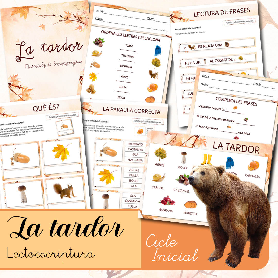 Lectoescriptura: la tardor