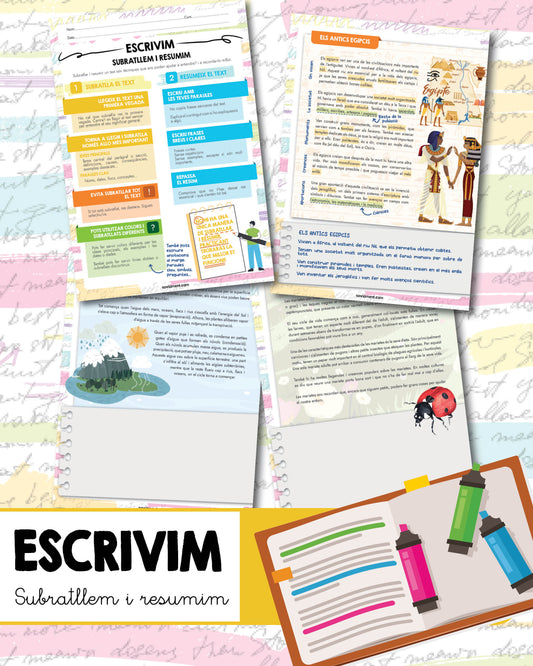 ESCRIVIM: Subratllem i resumim